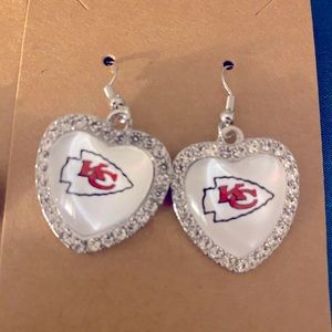 Kansas City heart shaped earrings